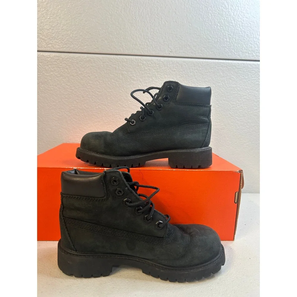 Timberland Kids 6 Inch Premium Waterproof Boots Black Size 13 Toddler #2188